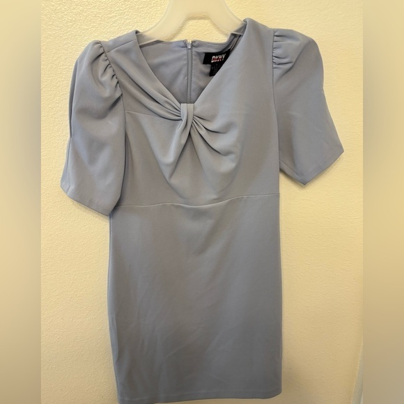 Dkny Dresses & Skirts - DKNY light Blue dress with bow detail